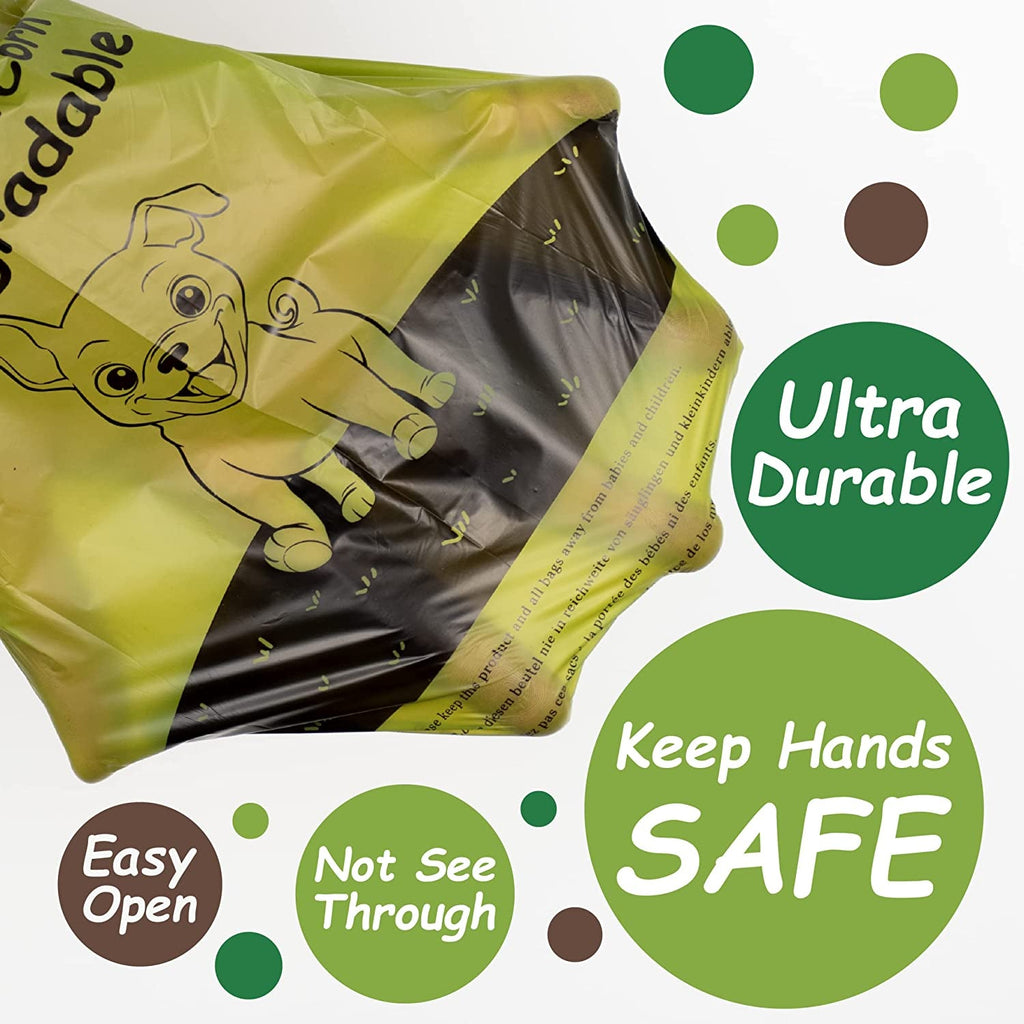 540 Count - Poop Bags Extra Thick, Leak Proof, Waste Bag Rolls.