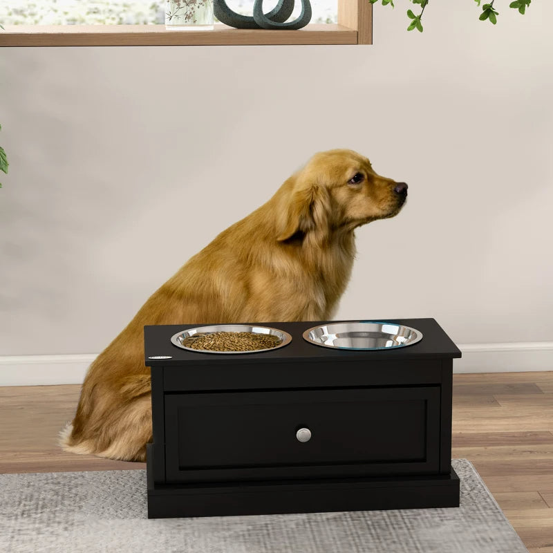 Dog Bowls With Storage Drawer
