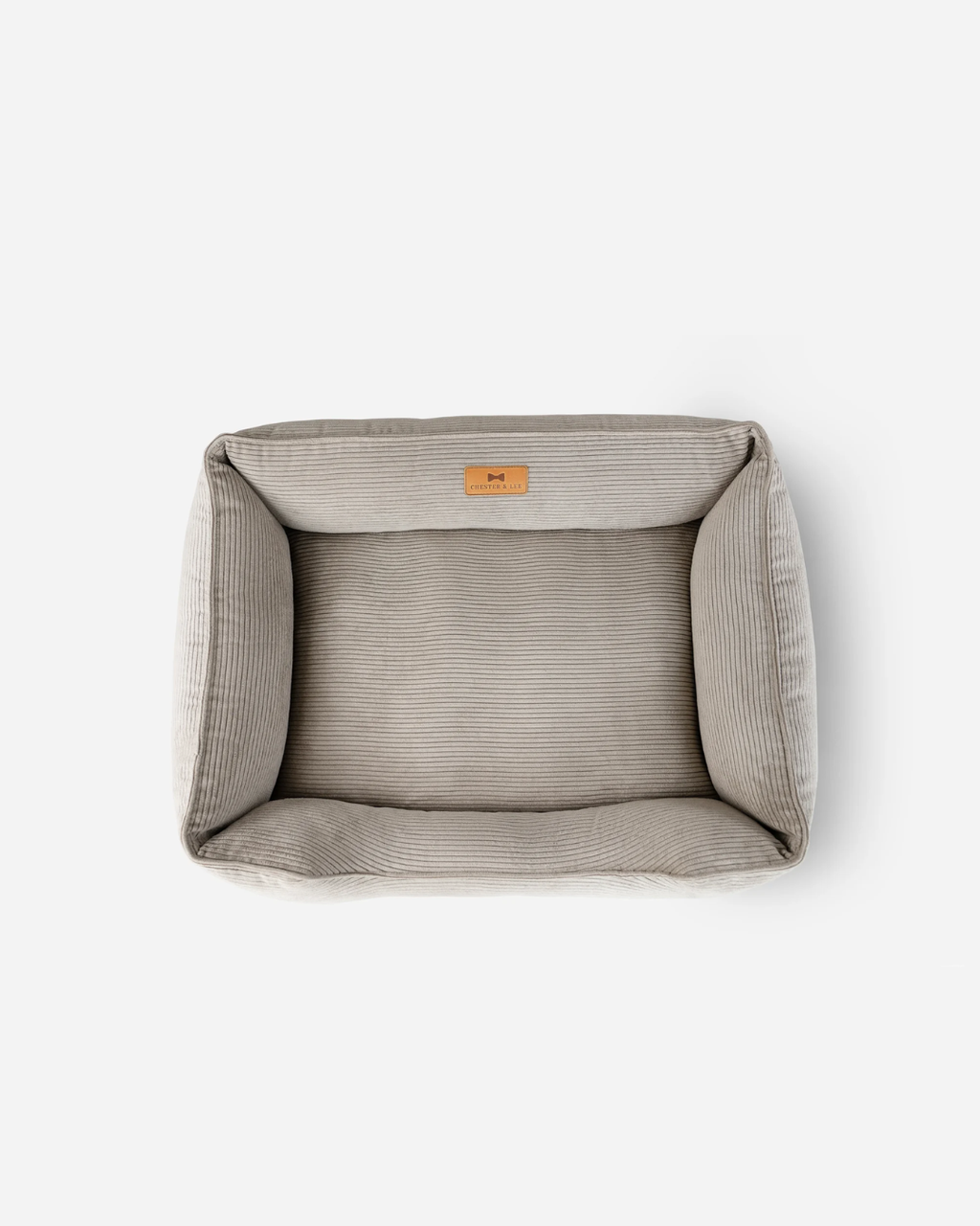 Chester & Lee |  Corduroy Sleeper Dog Bed Taupe