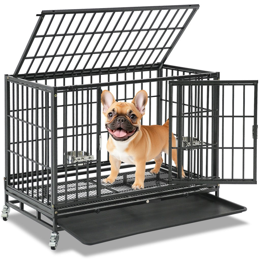 37" Stackable Heavy Duty Dog Crate 371D07: 1-9 packs available