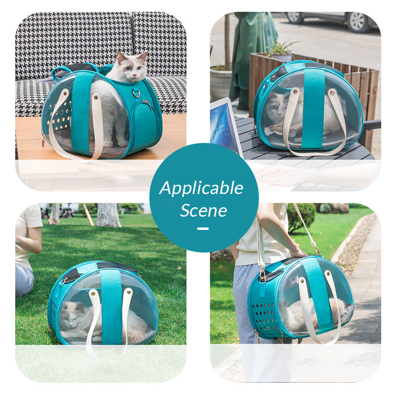 Transparent Pet Travel Backpack
Give your pet a front-row seat to the world.
