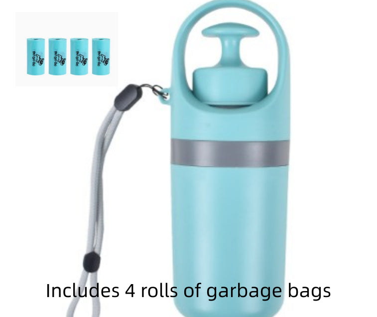 Portable Lightweight Dog Pooper Scooper With Built-in Poop Bag Dispenser.