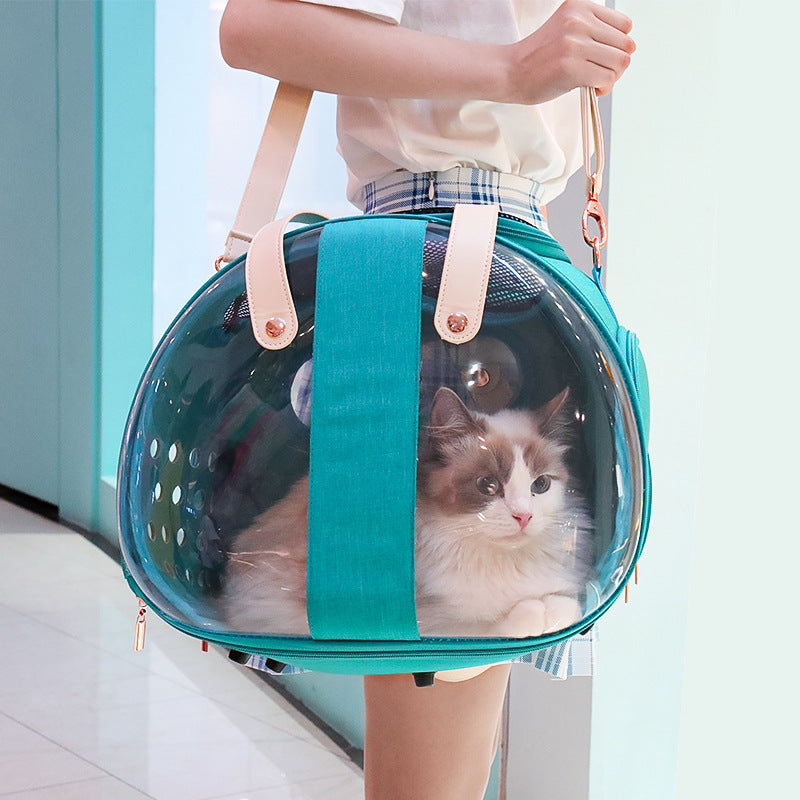 Transparent Pet Travel Backpack
Give your pet a front-row seat to the world.