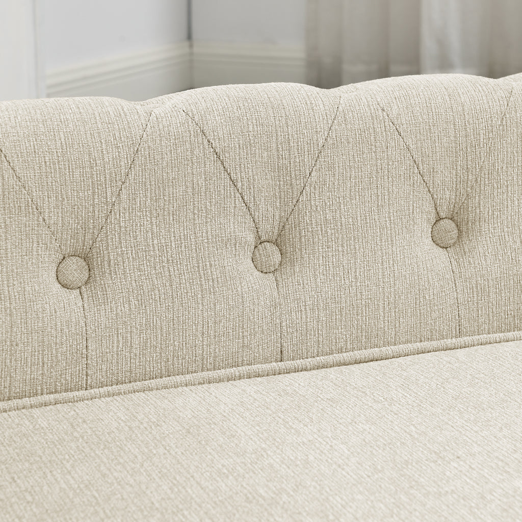 Elegant Pet Bed for Medium and Large Dogs, Durable Elevated Dog Sofa, Beige.