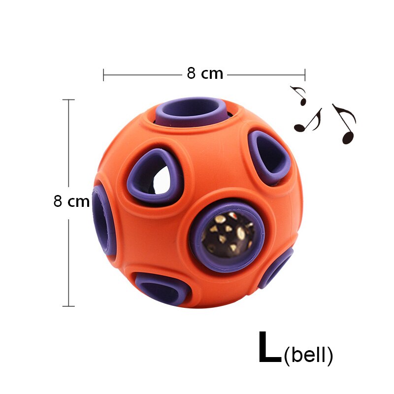 HOOPET Interactive Rubber Ball — Dog Chew & Treat Dispensing Toy