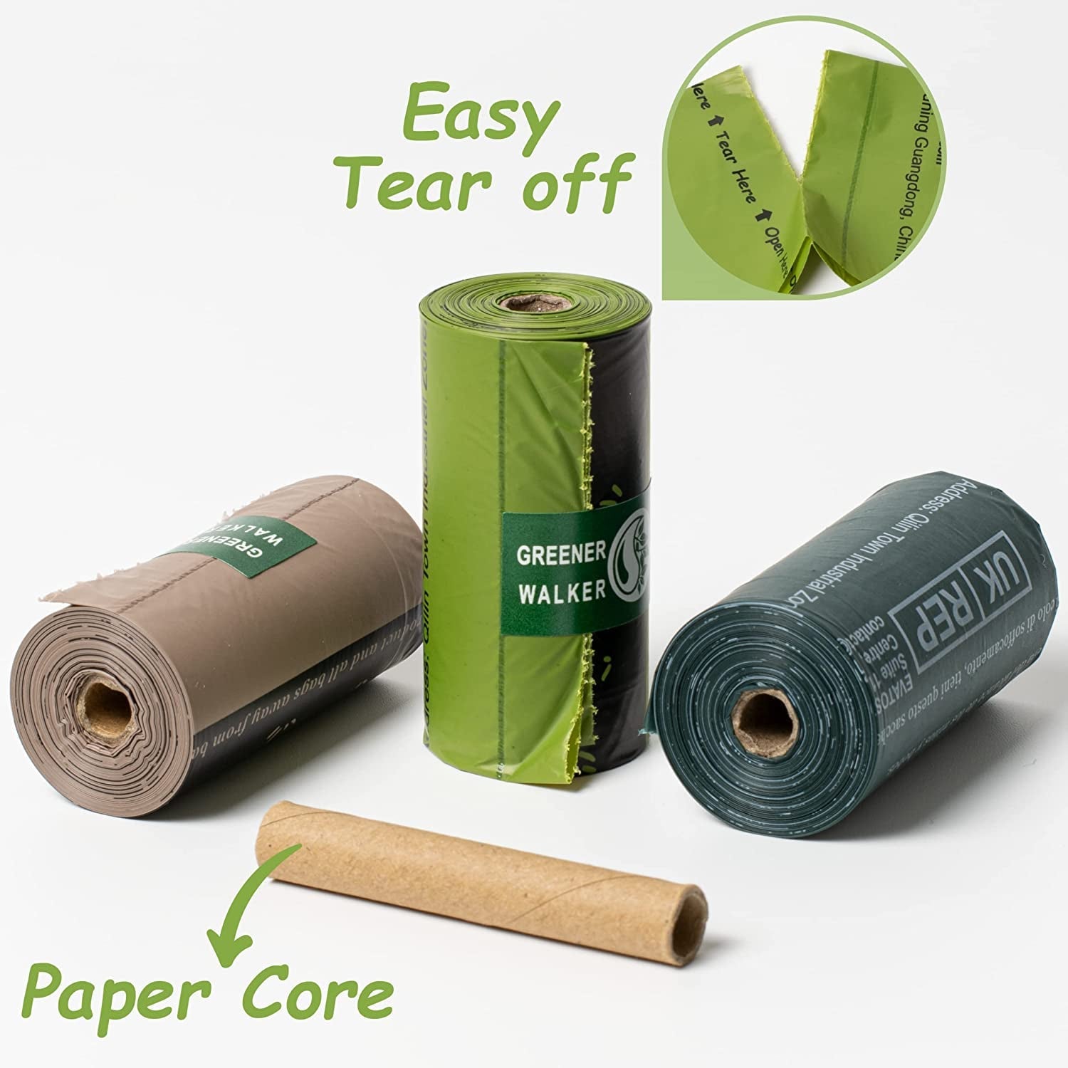 540 Count - Poop Bags Extra Thick, Leak Proof, Waste Bag Rolls.