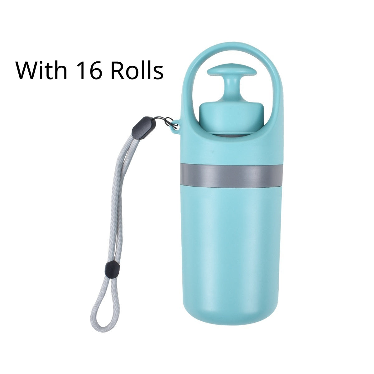 Portable Lightweight Dog Pooper Scooper With Built-in Poop Bag Dispenser.