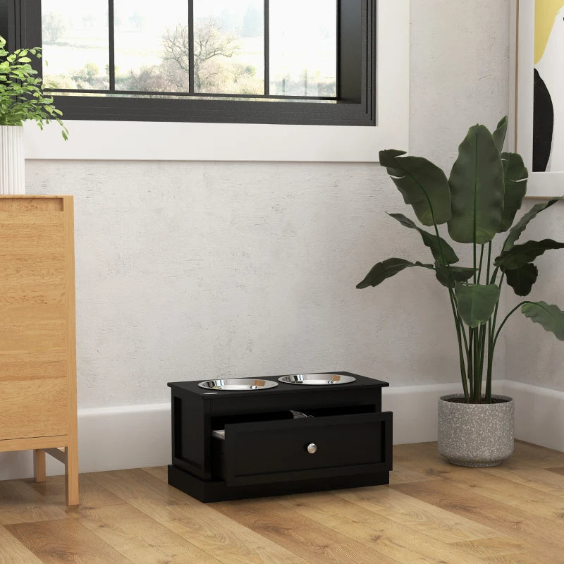 Dog Bowls With Storage Drawer