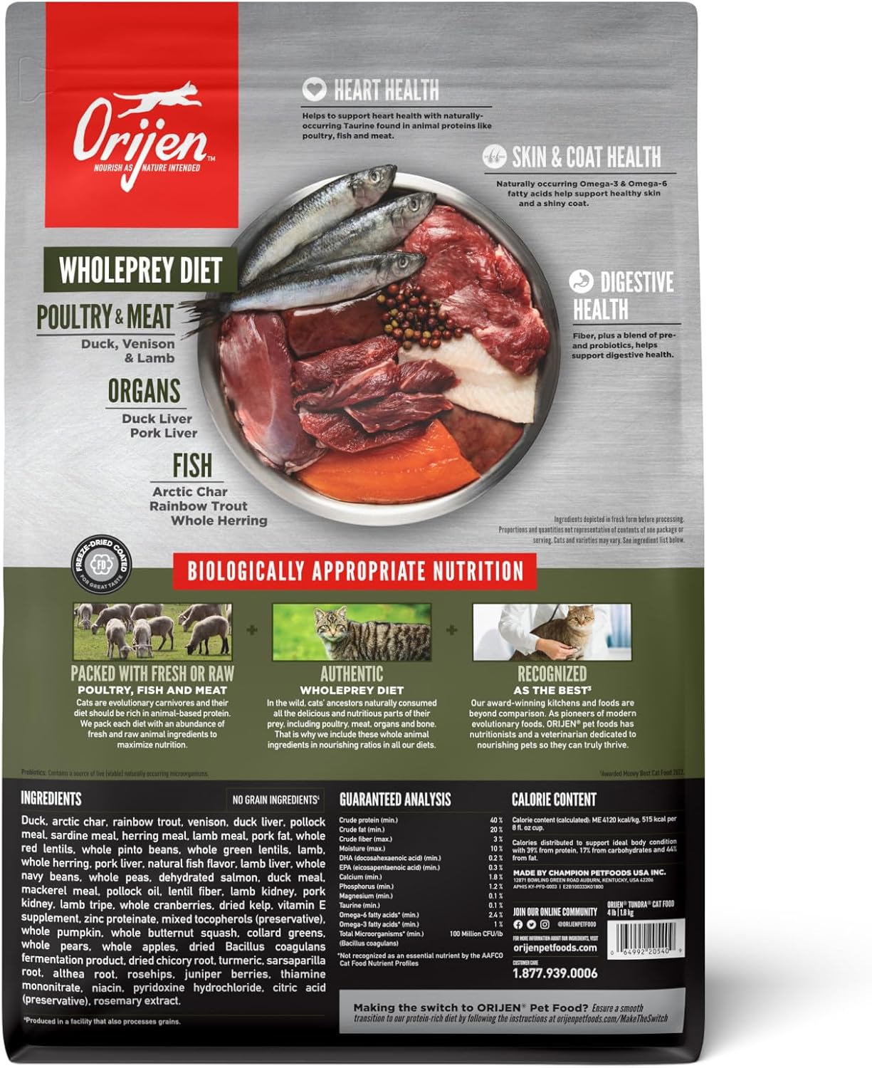 Orijen Tundra Cat Food (4lb)