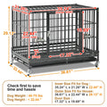 37" Stackable Heavy Duty Dog Crate 371D07: 1-9 packs available