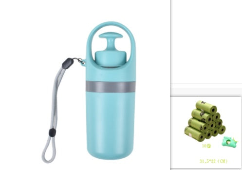 Portable Lightweight Dog Pooper Scooper With Built-in Poop Bag Dispenser.