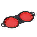 Silicone Outdoor Folding Double Bowl.