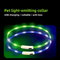 USB Rechargeable Silicone L.E.D. Dog Collar