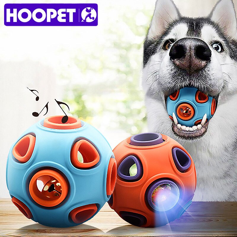 HOOPET Interactive Rubber Ball — Dog Chew & Treat Dispensing Toy