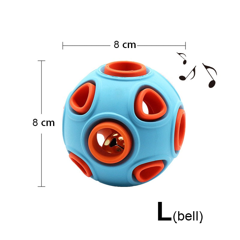 HOOPET Interactive Rubber Ball — Dog Chew & Treat Dispensing Toy