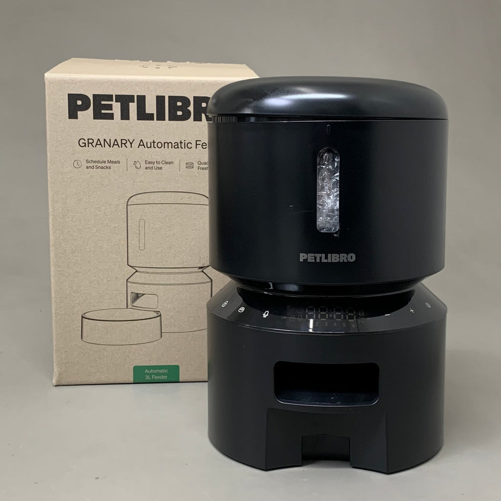 PETLIBRO Granary 3L Automatic Cat Feeder – Single Tray, Black