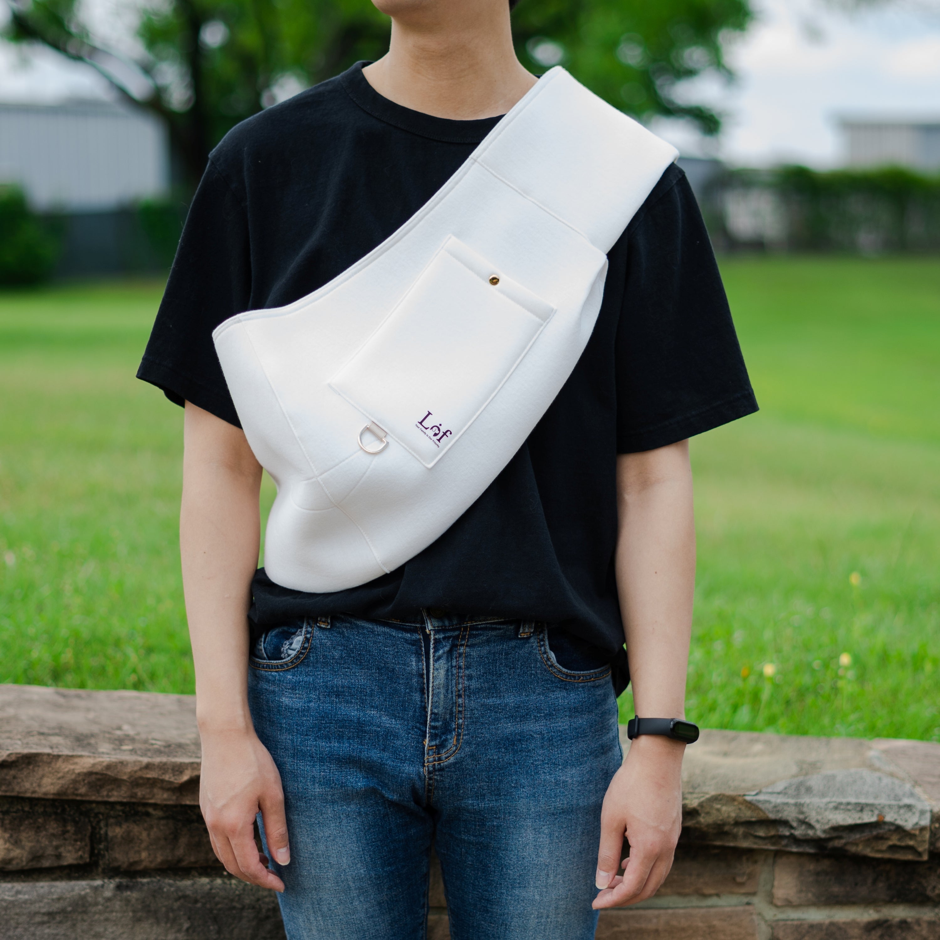 Neoprene Pet Sling Carrier - Stylish Travel for Small Pets
