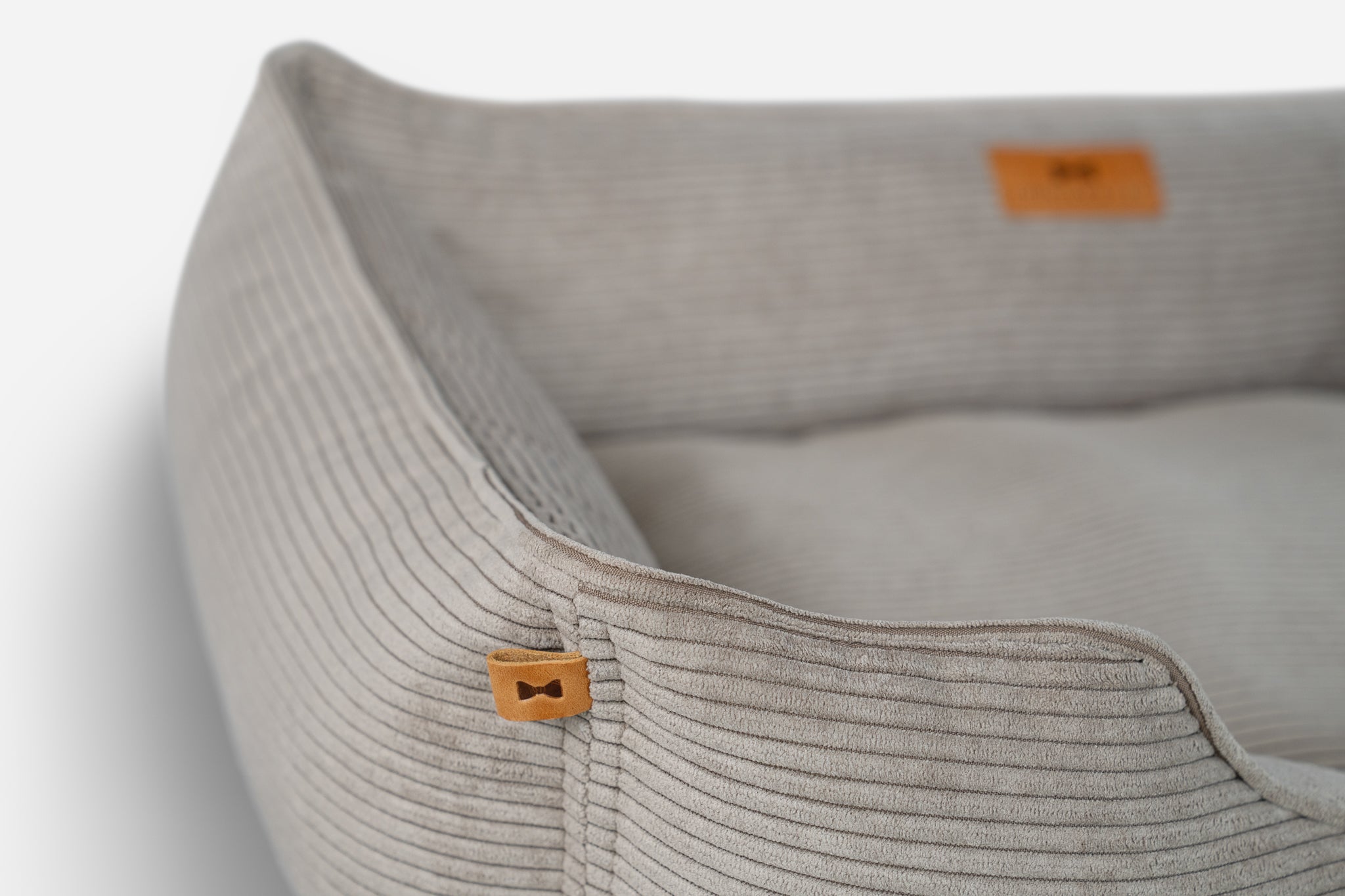 Chester & Lee |  Corduroy Sleeper Dog Bed Taupe