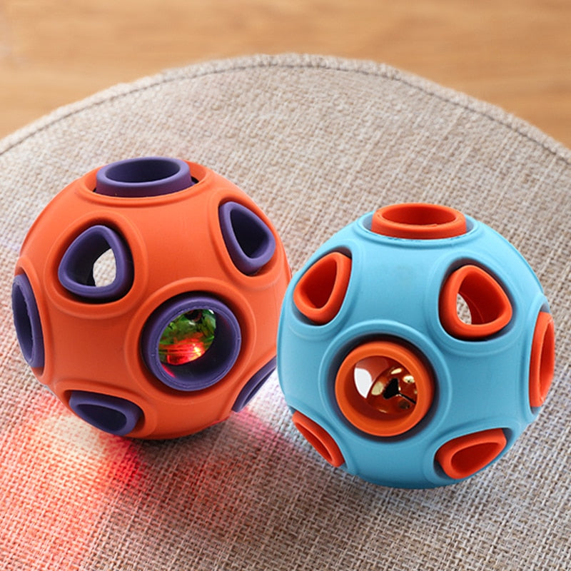 HOOPET Interactive Rubber Ball — Dog Chew & Treat Dispensing Toy