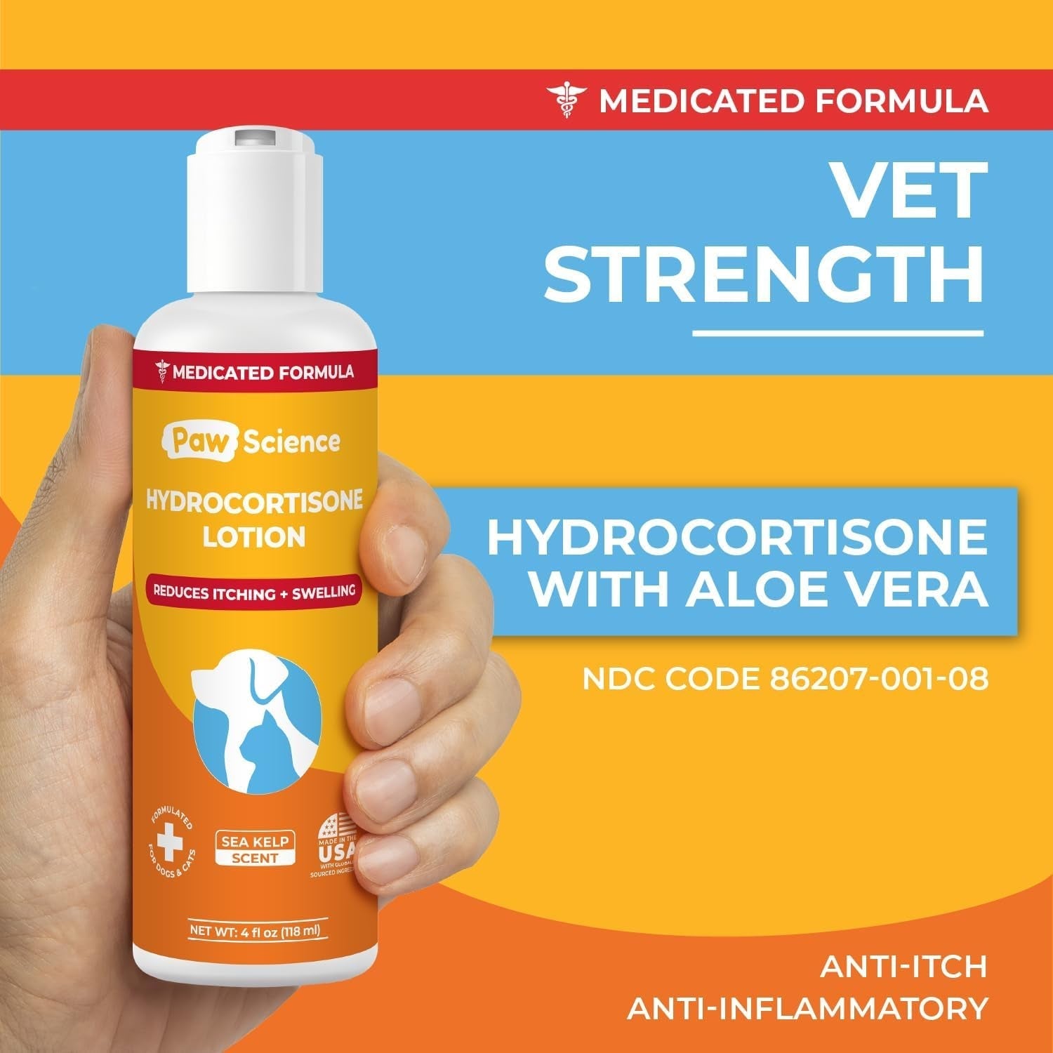 Pet Anti-Itch Hydrocortisone Cream Care Lotion
