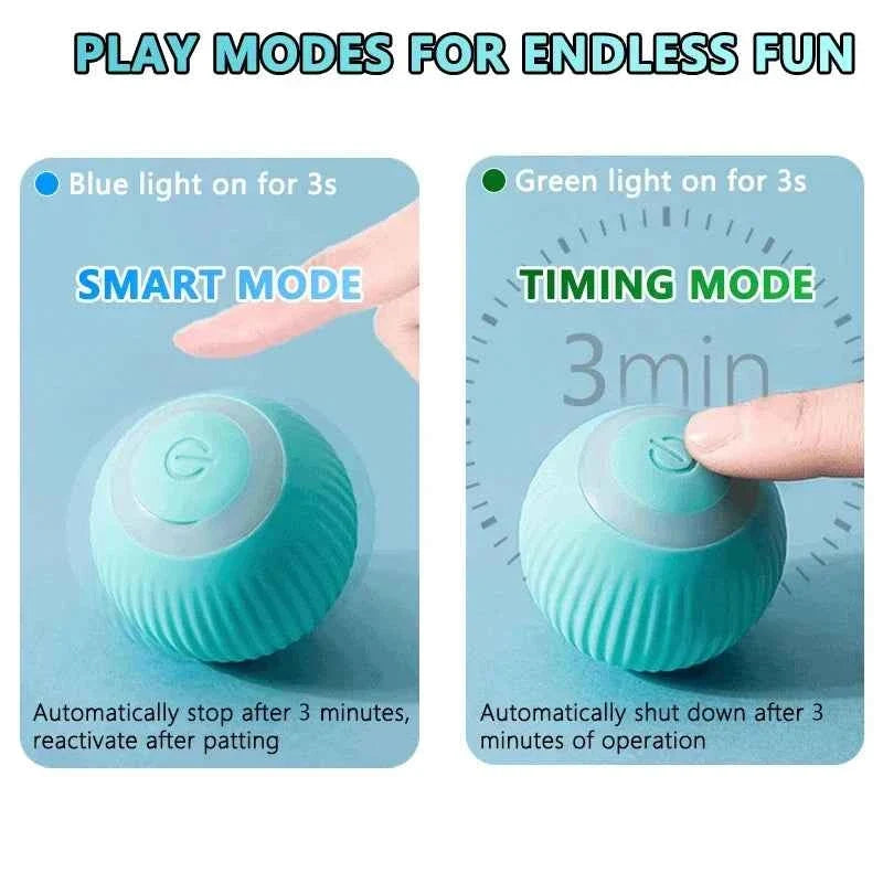 Smart Cat Ball: Auto-Rolling for Active Play