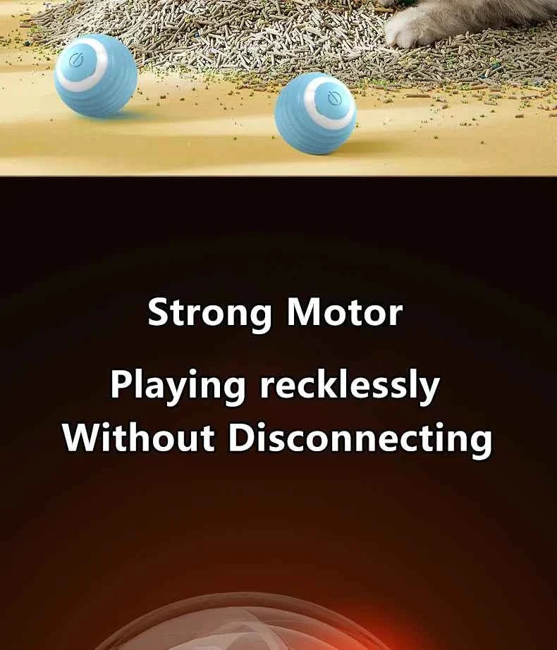 Smart Cat Ball: Auto-Rolling for Active Play