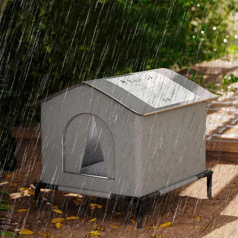 Waterproof Outdoor Pet House – Winter Warm Cat & Small Dog Cave Bed Shelter