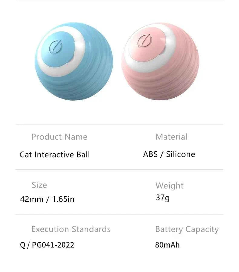 Smart Cat Ball: Auto-Rolling for Active Play