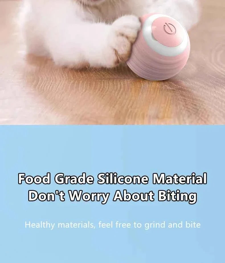 Smart Cat Ball: Auto-Rolling for Active Play