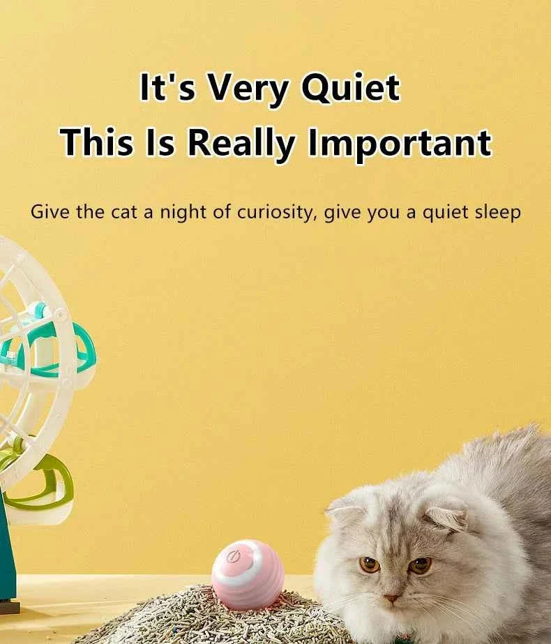 Smart Cat Ball: Auto-Rolling for Active Play