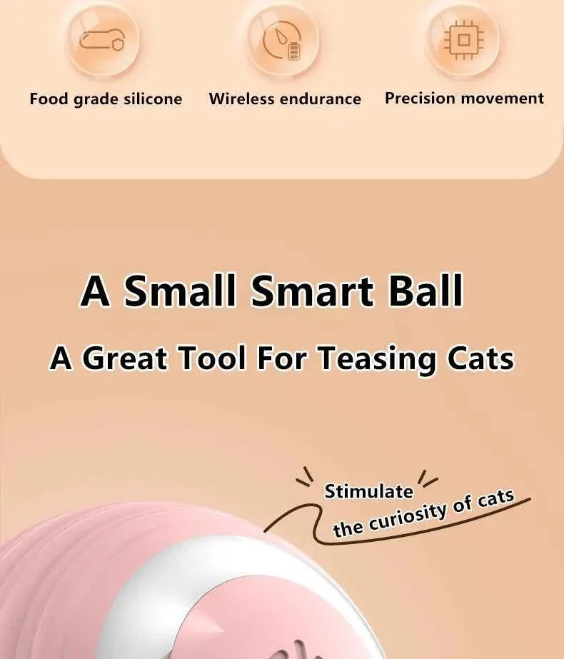 Smart Cat Ball: Auto-Rolling for Active Play