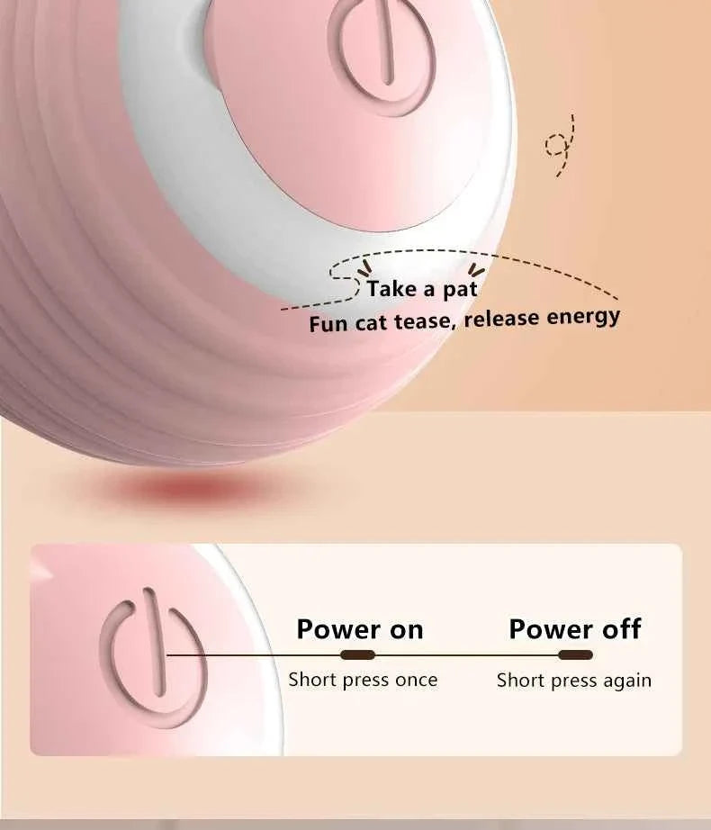 Smart Cat Ball: Auto-Rolling for Active Play
