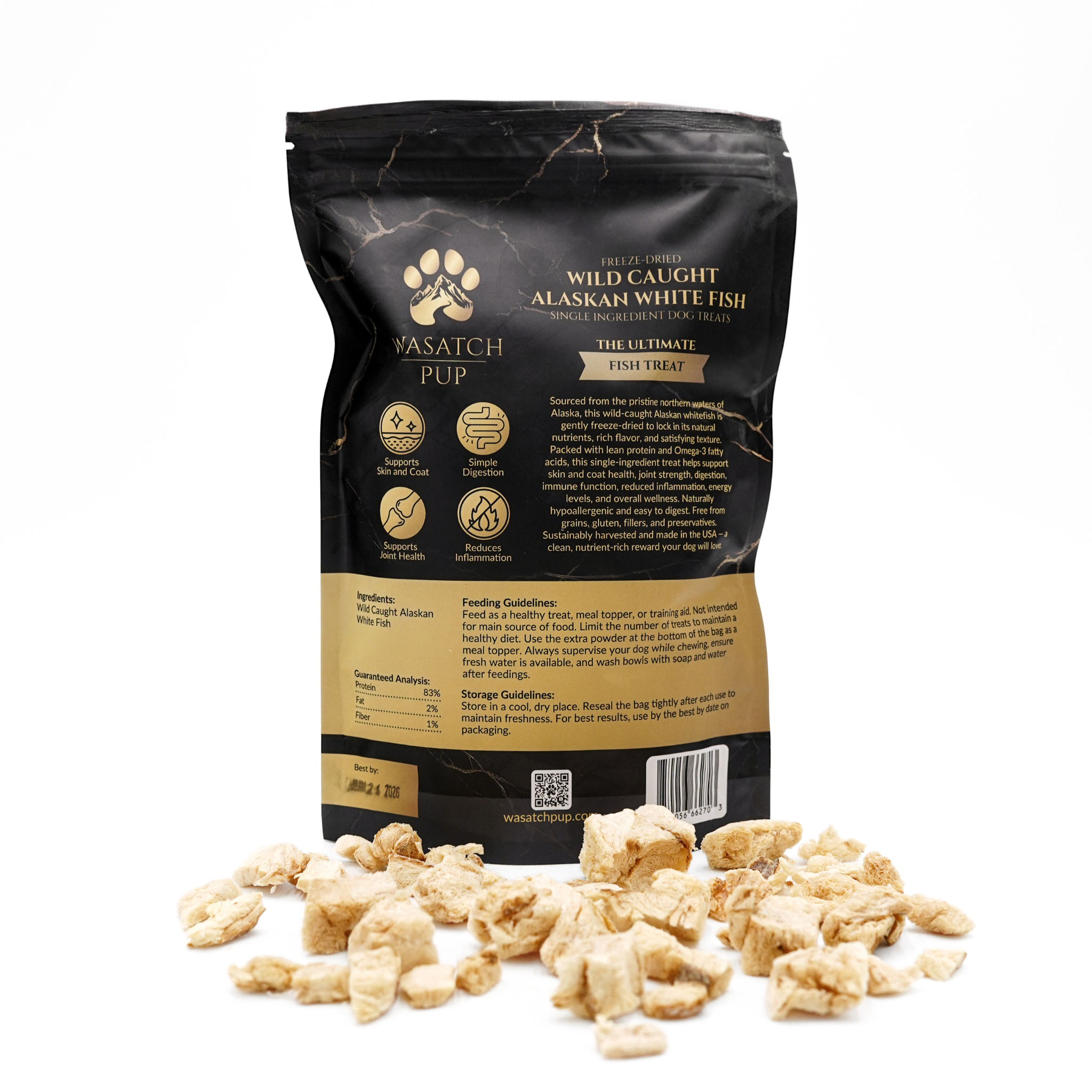 Freeze-Dried Alaskan Whitefish Treats