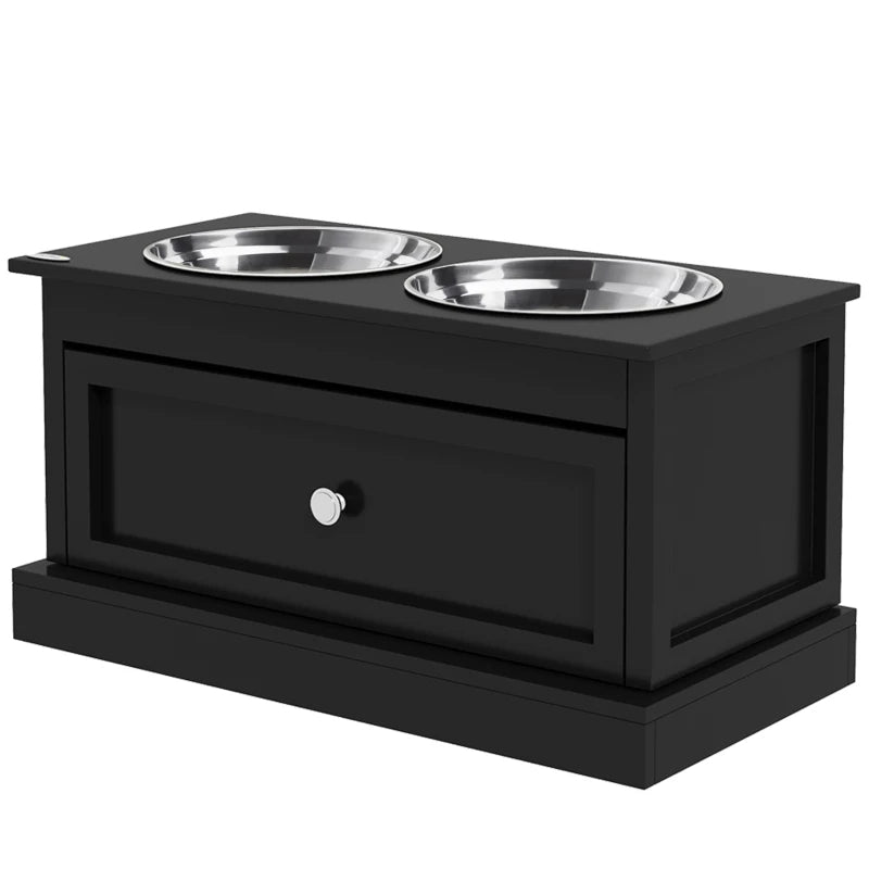Dog Bowls With Storage Drawer