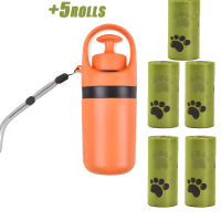 Portable Lightweight Dog Pooper Scooper With Built-in Poop Bag Dispenser.