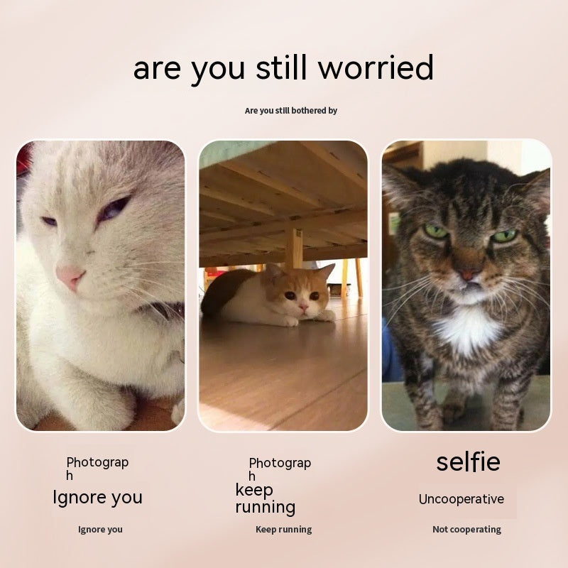 Pet Selfie Clip & Camera Lens Toy for Cats & Dogs