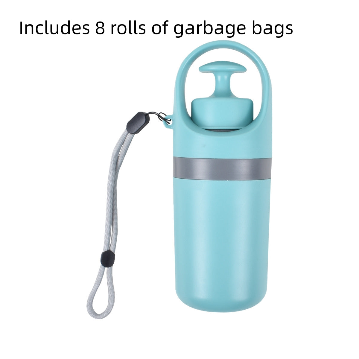 Portable Lightweight Dog Pooper Scooper With Built-in Poop Bag Dispenser.