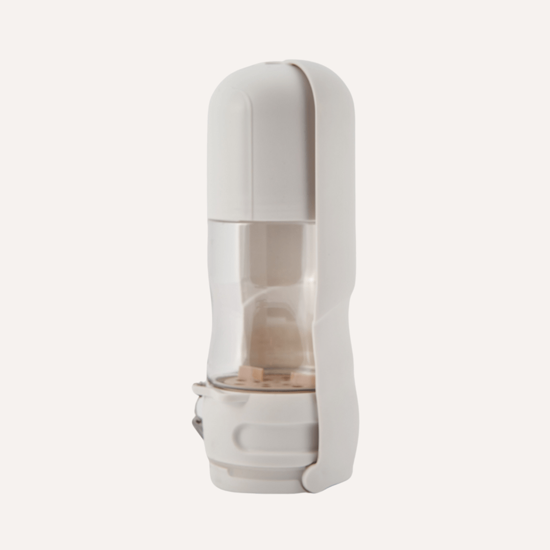 Tilley + Me Travel Dog Water Bottle W/Treat Holder – Leakproof & BPA-Free 350mL