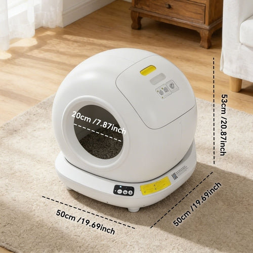 Self-Cleaning Cat Litter Box | Fully Enclosed Automatic, App Control,