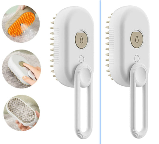 Electric Cat Steam Brush 3 In 1 Spray Pet Grooming