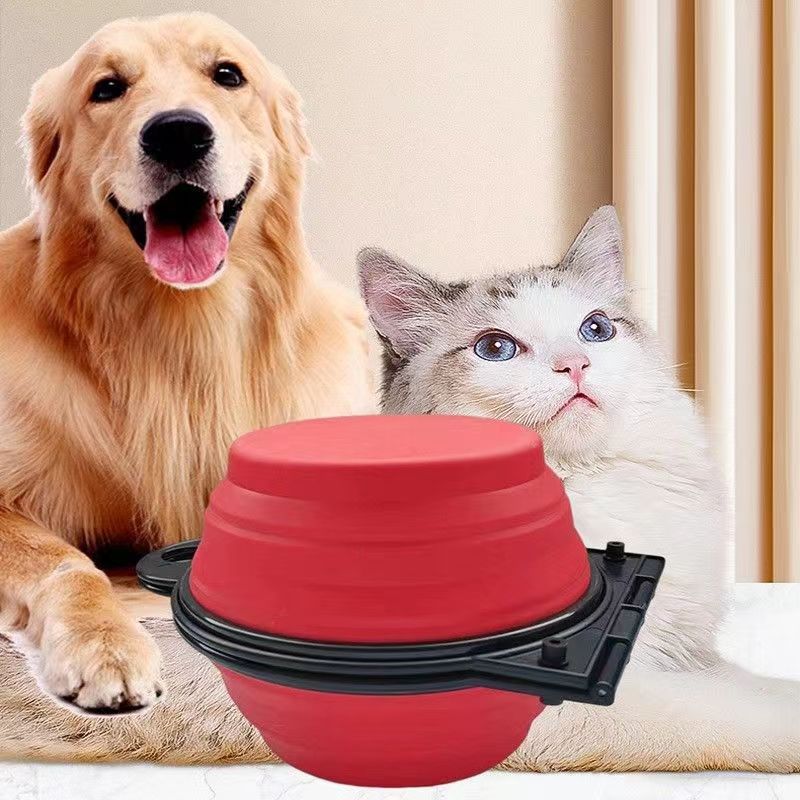 Silicone Outdoor Folding Double Bowl.