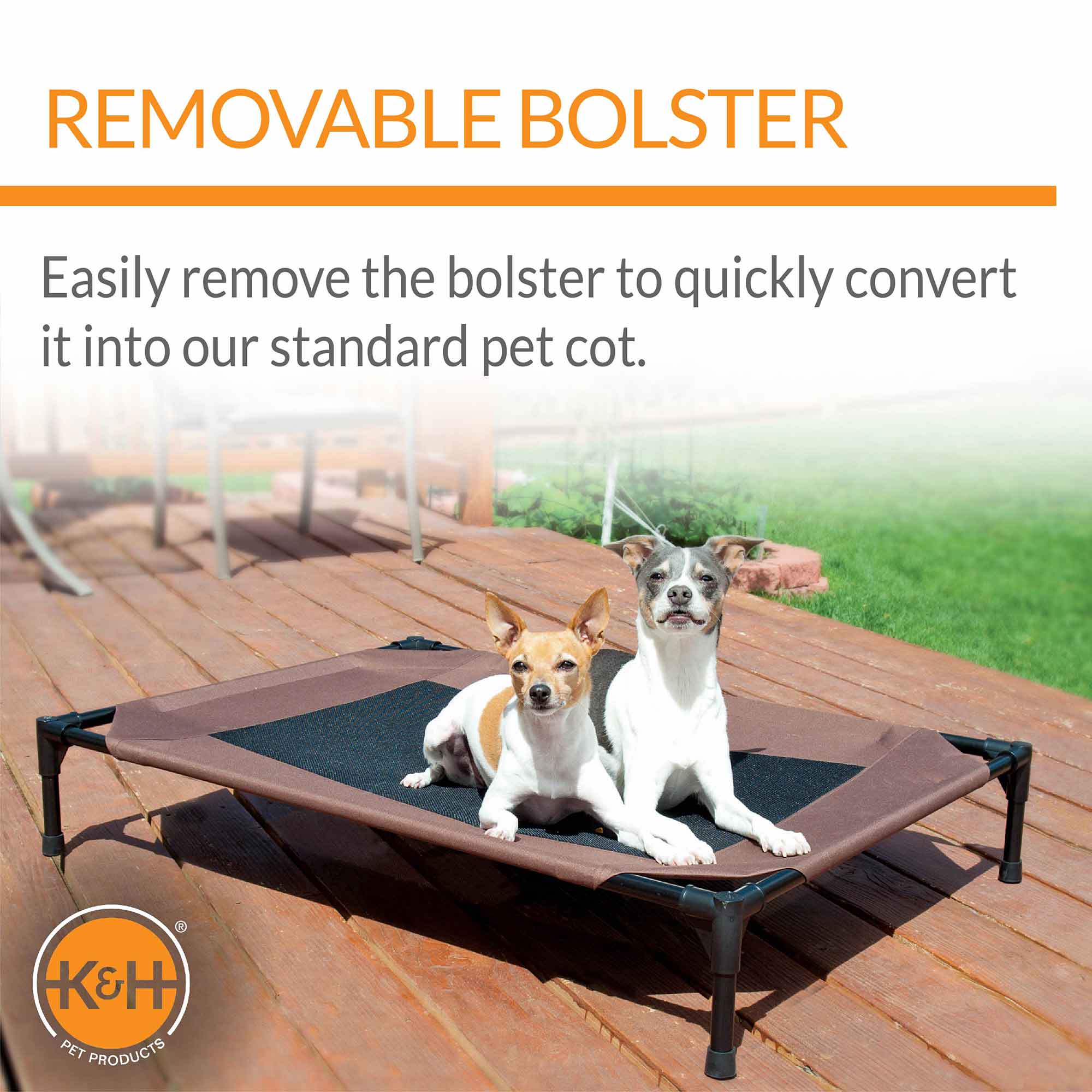 K&H Pet Products Original Bolster Pet Cot.