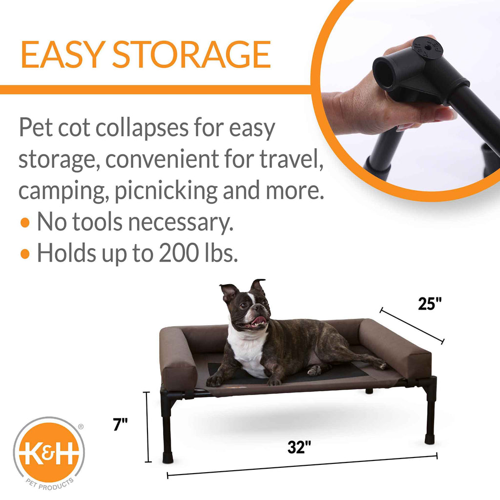 K&H Pet Products Original Bolster Pet Cot.