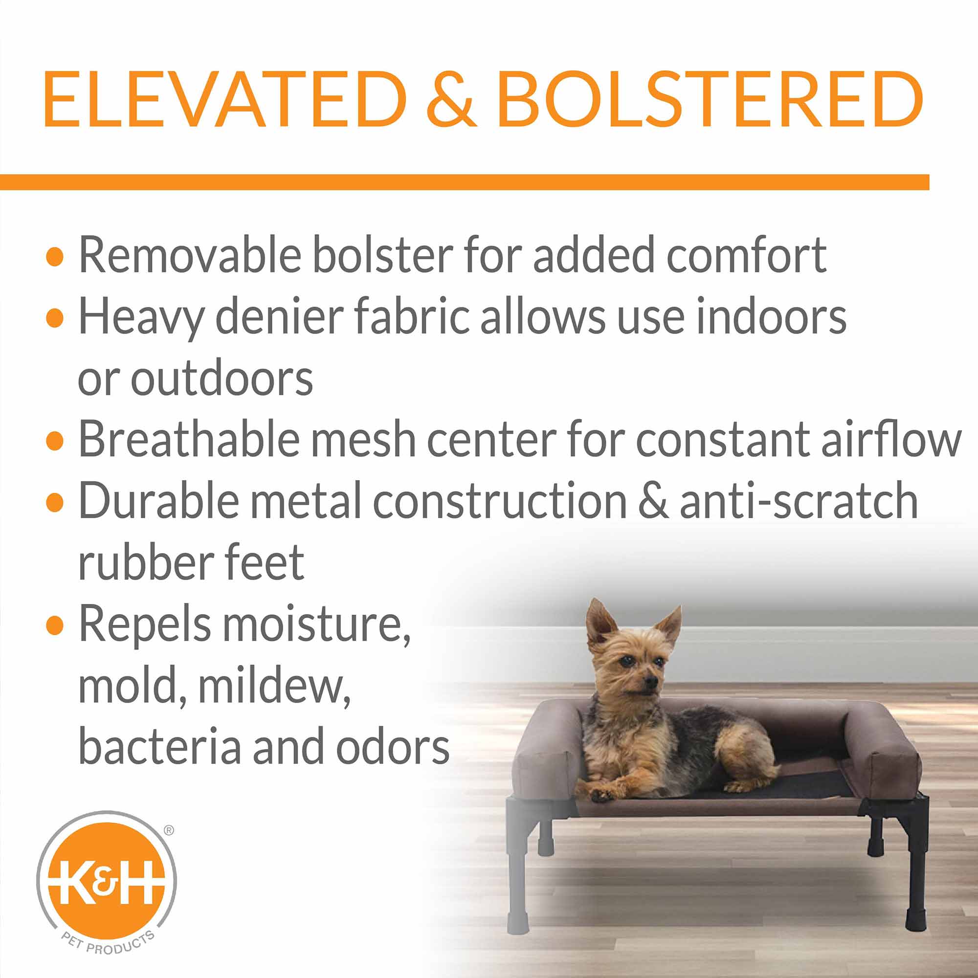 K&H Pet Products Original Bolster Pet Cot.
