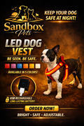 L.E.D. Luminescent Dog/Cat Chest Strap Harness