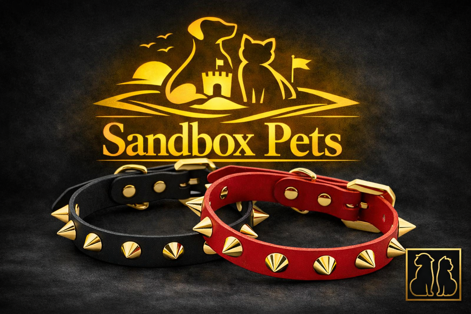 Golden Spike Black Collar